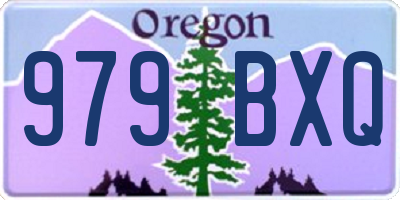 OR license plate 979BXQ