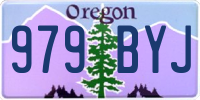 OR license plate 979BYJ