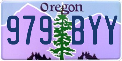 OR license plate 979BYY