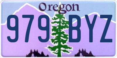 OR license plate 979BYZ