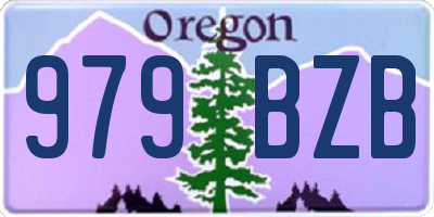 OR license plate 979BZB