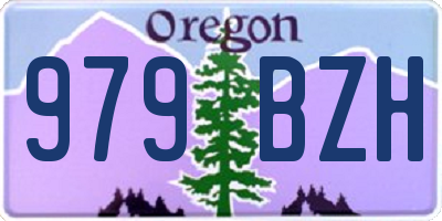 OR license plate 979BZH