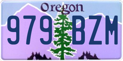 OR license plate 979BZM