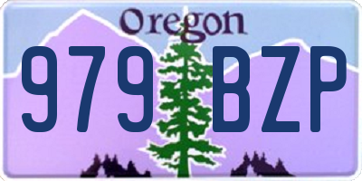 OR license plate 979BZP