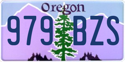 OR license plate 979BZS