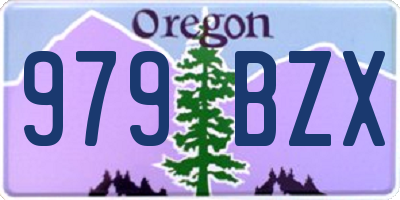 OR license plate 979BZX