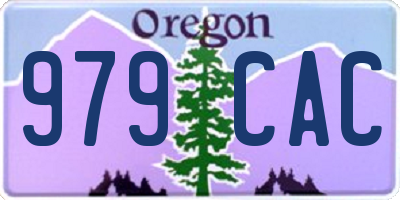 OR license plate 979CAC