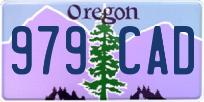 OR license plate 979CAD