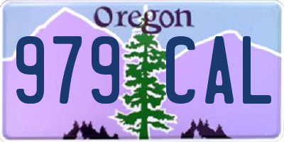 OR license plate 979CAL