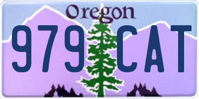 OR license plate 979CAT