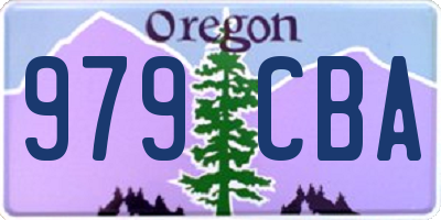 OR license plate 979CBA