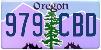 OR license plate 979CBD