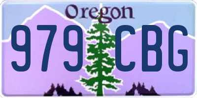 OR license plate 979CBG