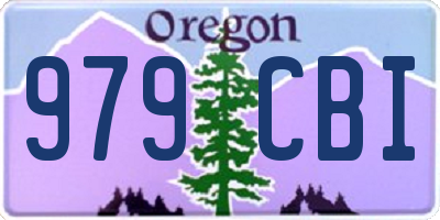 OR license plate 979CBI