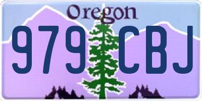OR license plate 979CBJ