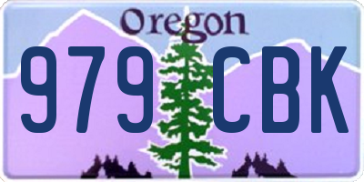 OR license plate 979CBK