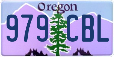 OR license plate 979CBL