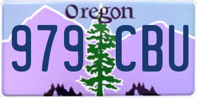 OR license plate 979CBU