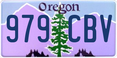 OR license plate 979CBV