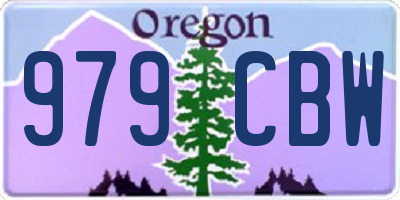 OR license plate 979CBW
