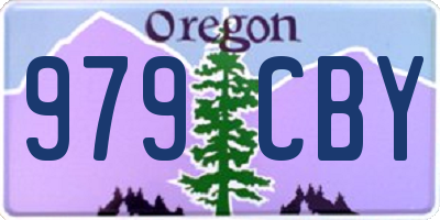 OR license plate 979CBY