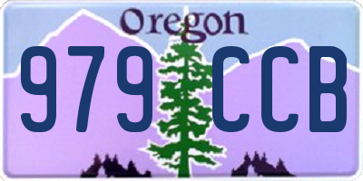 OR license plate 979CCB