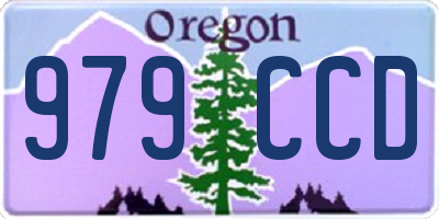 OR license plate 979CCD