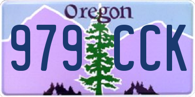 OR license plate 979CCK