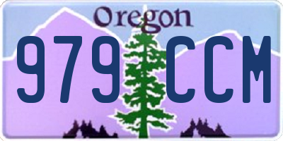 OR license plate 979CCM