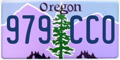 OR license plate 979CCO