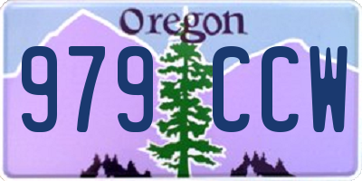 OR license plate 979CCW