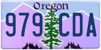 OR license plate 979CDA