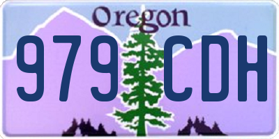 OR license plate 979CDH