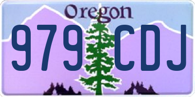 OR license plate 979CDJ