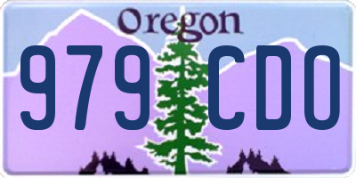 OR license plate 979CDO