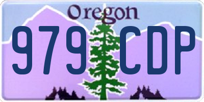OR license plate 979CDP