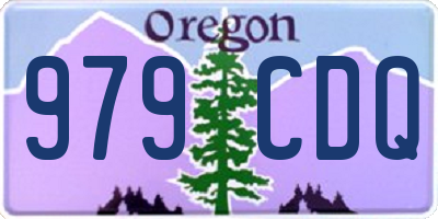 OR license plate 979CDQ