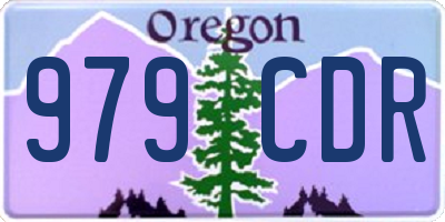 OR license plate 979CDR