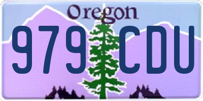 OR license plate 979CDU