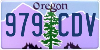 OR license plate 979CDV