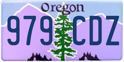 OR license plate 979CDZ