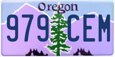 OR license plate 979CEM