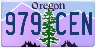 OR license plate 979CEN