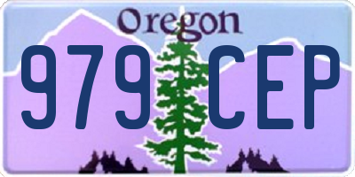 OR license plate 979CEP
