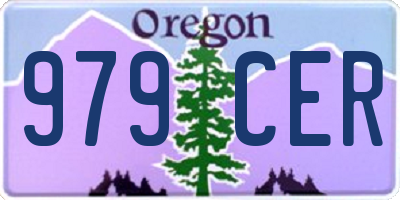 OR license plate 979CER