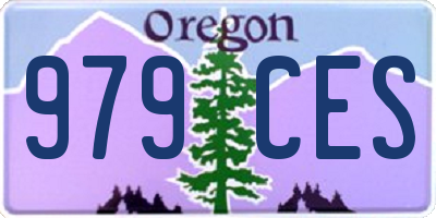 OR license plate 979CES