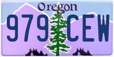 OR license plate 979CEW