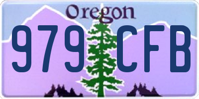 OR license plate 979CFB