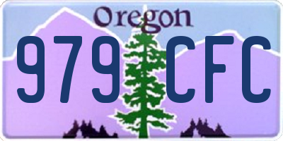 OR license plate 979CFC