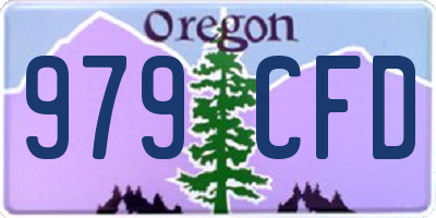 OR license plate 979CFD